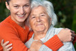 Senior Lady And Her Granddaugh...
