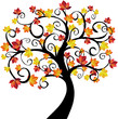 Vector: arbre à l'automne - illustration arbre à l'automne - illustration