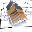 maison charpente et plan