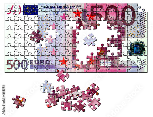 500 Euro Schein Puzzle