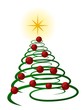 weihnachtsbaum abstrakt grün