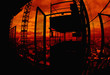 Silhouette of construction
