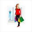 Shopping girl