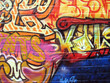 Graffiti art on a brick wall in New York city