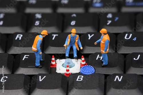 Computer Repair Tech on Computer Repair Or Tech Support Concept    Amy Walters  4717794   See