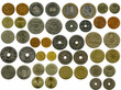 set of coins from different countries