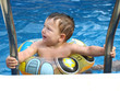 baby boy in the pool