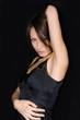 beautiful girl wearing black beautiful girl wearing black