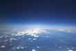 high dark blue sky