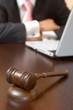 gavel and laptop