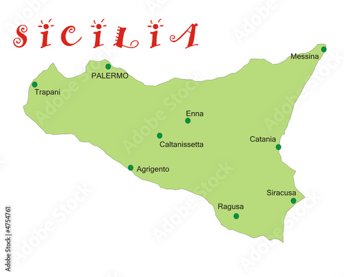Mappa della Sicilia Mappa della Sicilia