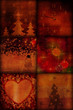Vintage Christmas stylish background, grainy texture