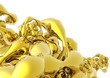 Illustration: Background with melting gold isolated Background with melting gold isolated