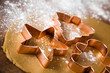 Baking christmas cookies