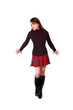 Foto: Woman on white background Woman on white background