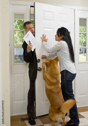 Photo: Annoying salesman Annoying salesman