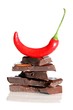 Chilischote und Bitterschokolade