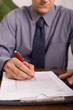 signing papers