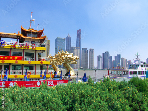 Bateau de promenade, Bund, Shangai, Chine