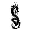 dragon vector tatoo