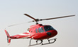 Helicopter in flight
