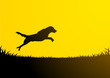 Animals Silhouette - Jumping Dog Animals Silhouette - Jumping Dog