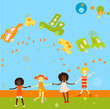group of kids playing
