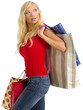 sexy shopping woman