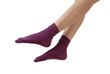 purple socks