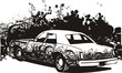 Graffiti car illustration