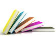 colored books isolated on glossy white colored books isolated on glossy white