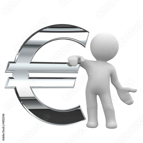 Illustration: euro chrome symbol euro chrome symbol