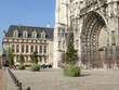 Place de la cathédrale à Troyes