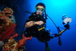 Photo: diver with camera diver with camera