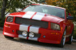 red american muscle car