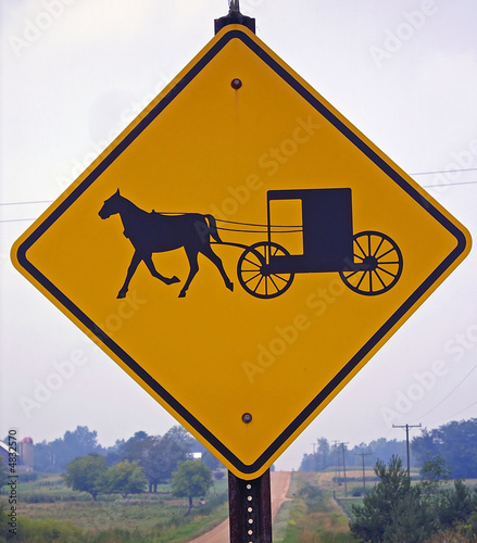Photo: Amish Sign Amish Sign
