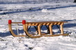 Schlitten im Schnee