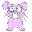 Disgusted Pink Bunny