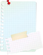 Notes papier, image vectorielle