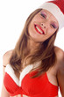 Portrait Santa Girl Portrait Santa Girl