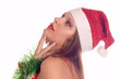 Portrait Santa Girl Portrait Santa Girl