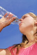 Girl drinking water Girl drinking water