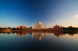 Taj Mahal reflected in river Taj Mahal reflected in river