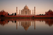 Taj Mahal reflected in river