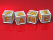 Block letters - 3d concept illustration