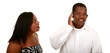 African American Couple Can't Communicate