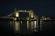 Tower Bridge reflection in night Thames