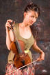 Girl with violin