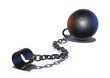 Pain chain ball linked to shackle