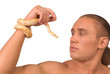 The man and snake